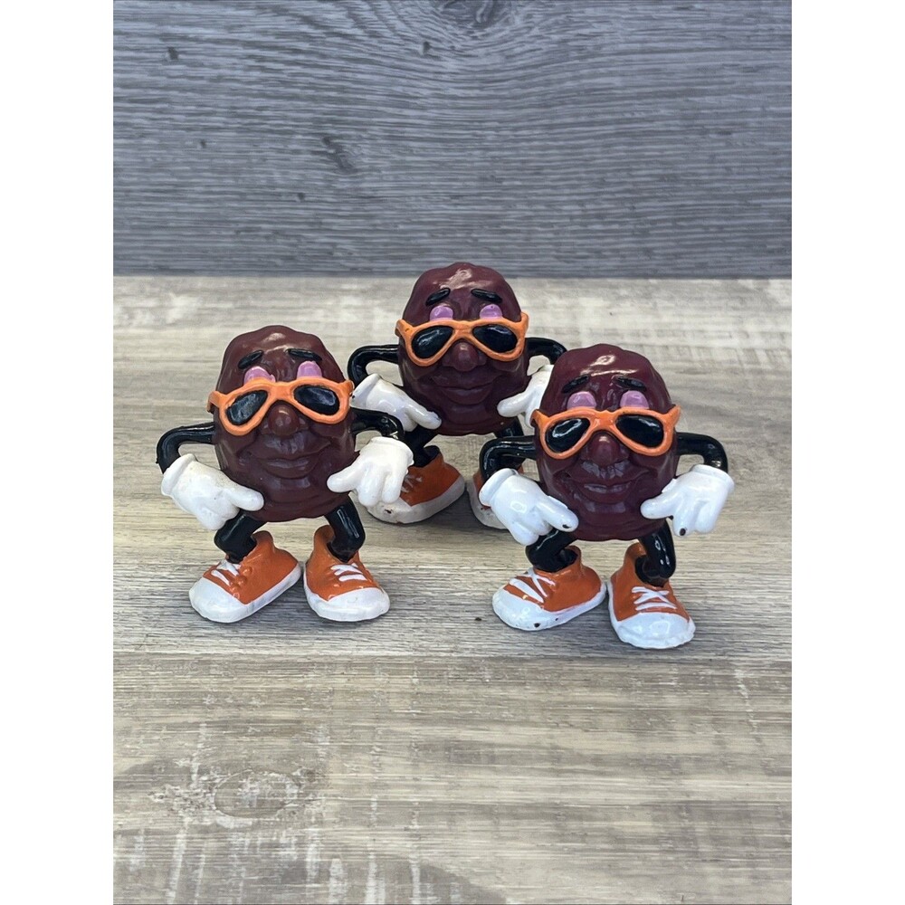 California Raisins Original Vintage 1987 Raisins 2” Figures Lot Of 3 Toys